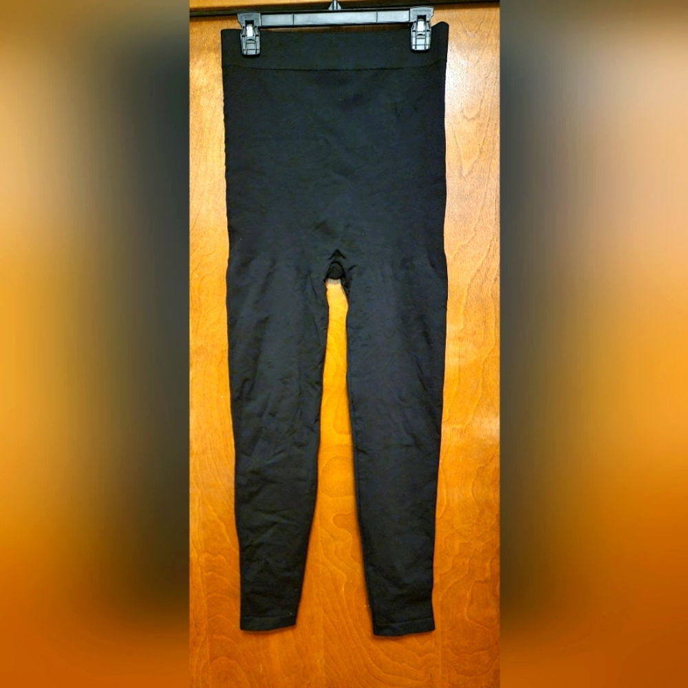 BLANQI NEW! Maternity Belly Support Stretchy Womens Black Leggings Size L
